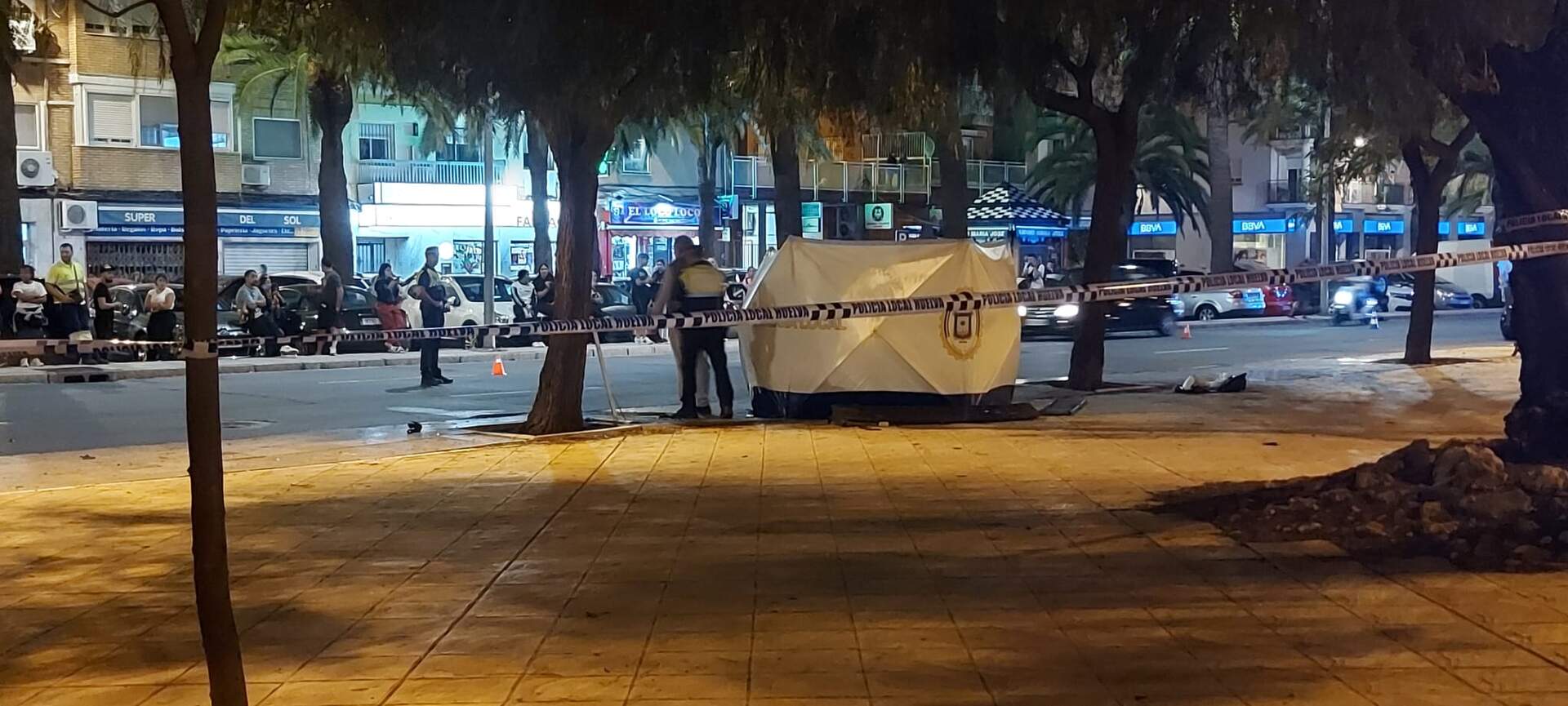 Zona acordonada por la Policía