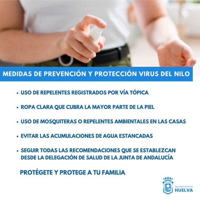 Díptico municipal sobre el virus de la Fiebre del Nilo en Huelva
