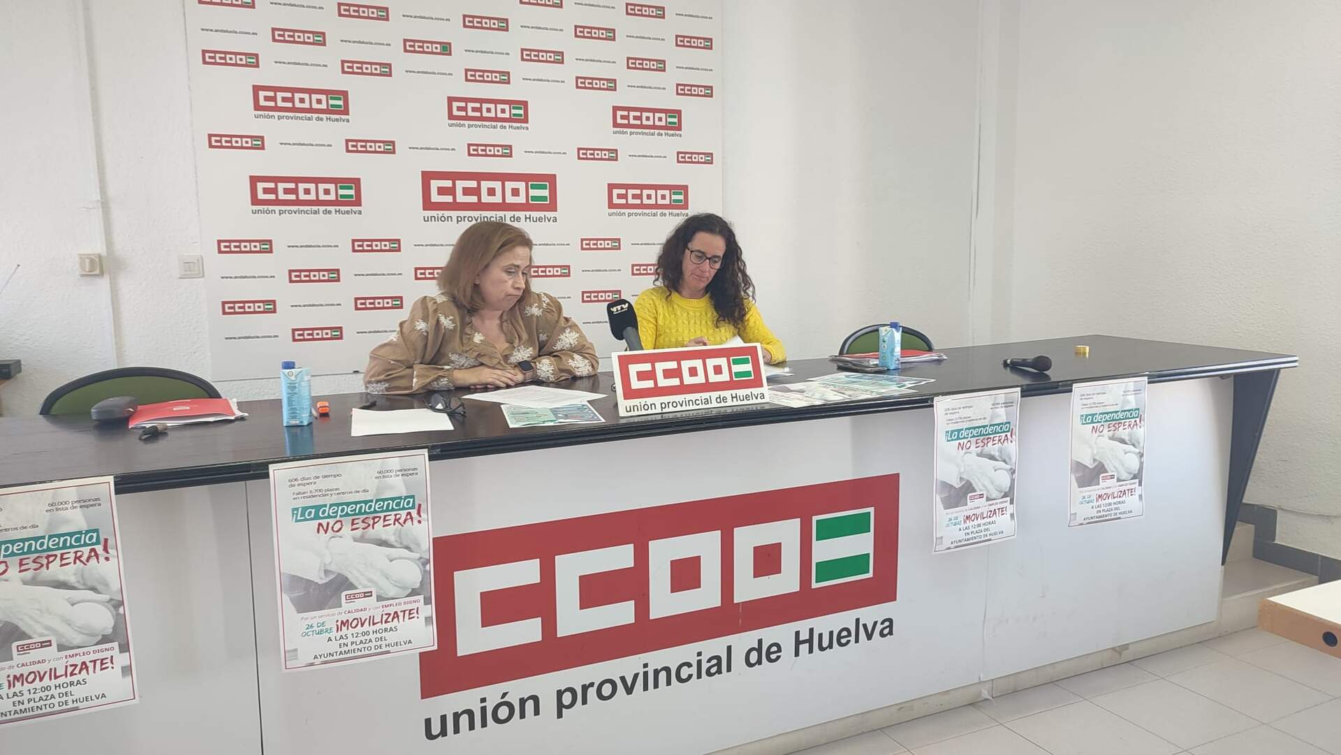 CCOO Huelva anuncia en rueda de prensa una concentración denunciando las carencias del sistema de dependencia de la provincia