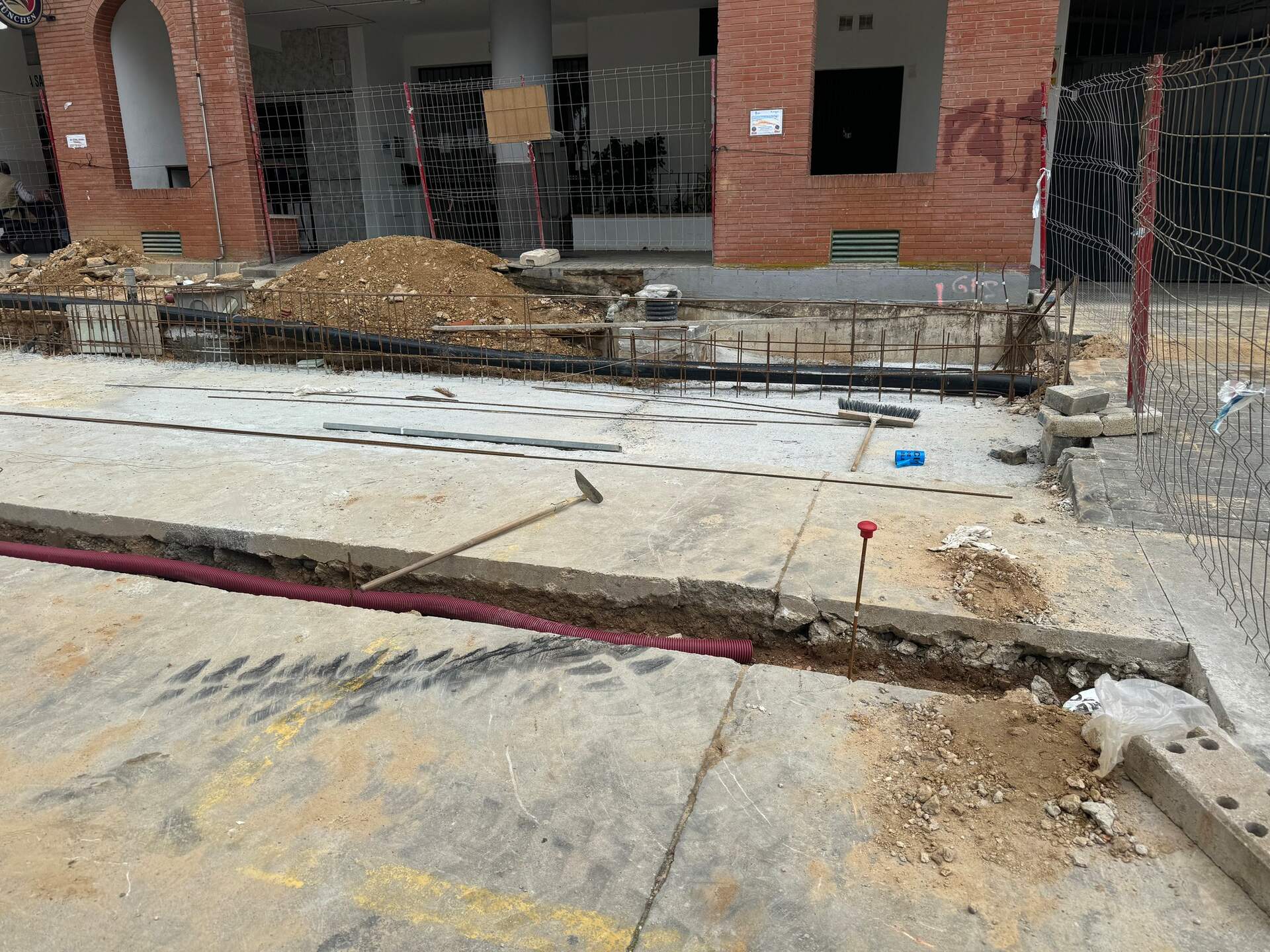 Obras en la zona