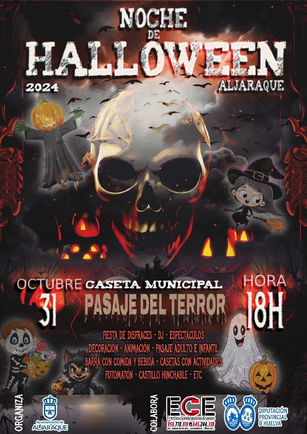 Cartel Halloween en Aljaraque