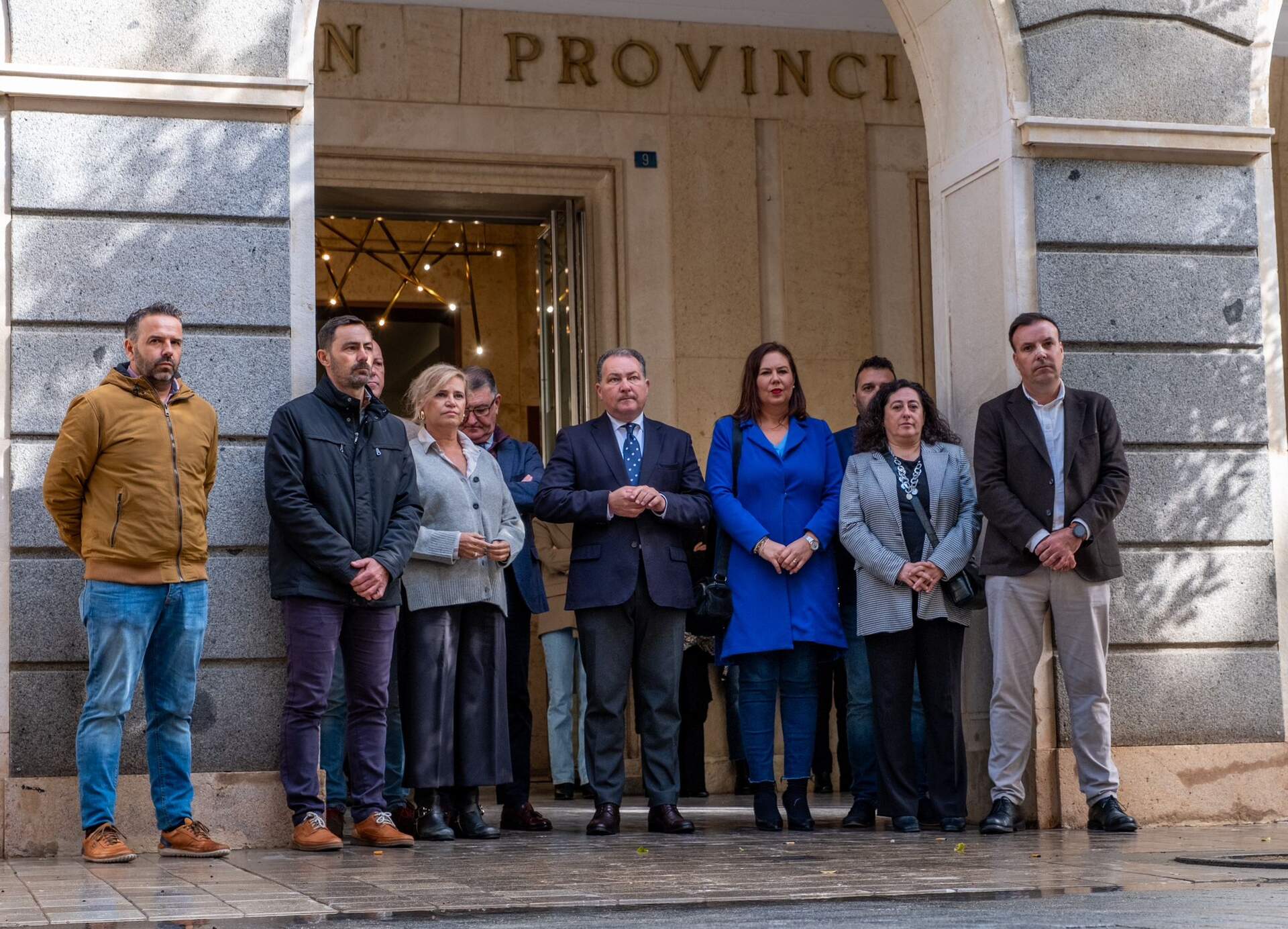 El presidente de la Diputación, David Toscano, presidió el acto de homenaje en la Diputación