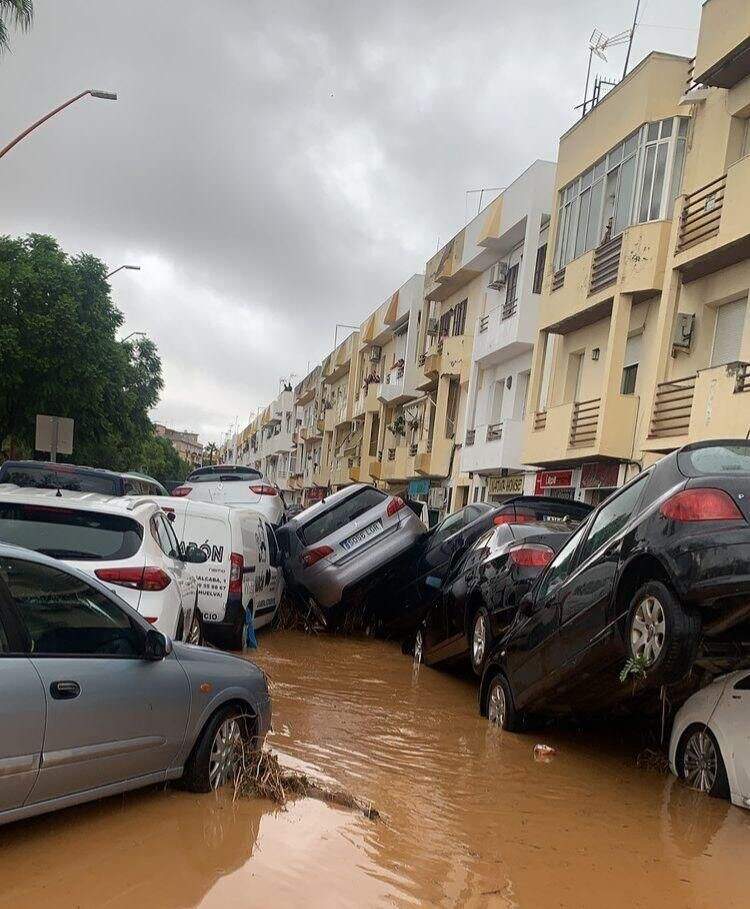 Daños por las inundaciones en Lepe