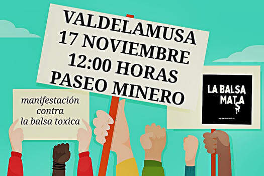 Protesta convocada contra la balsa de residuos