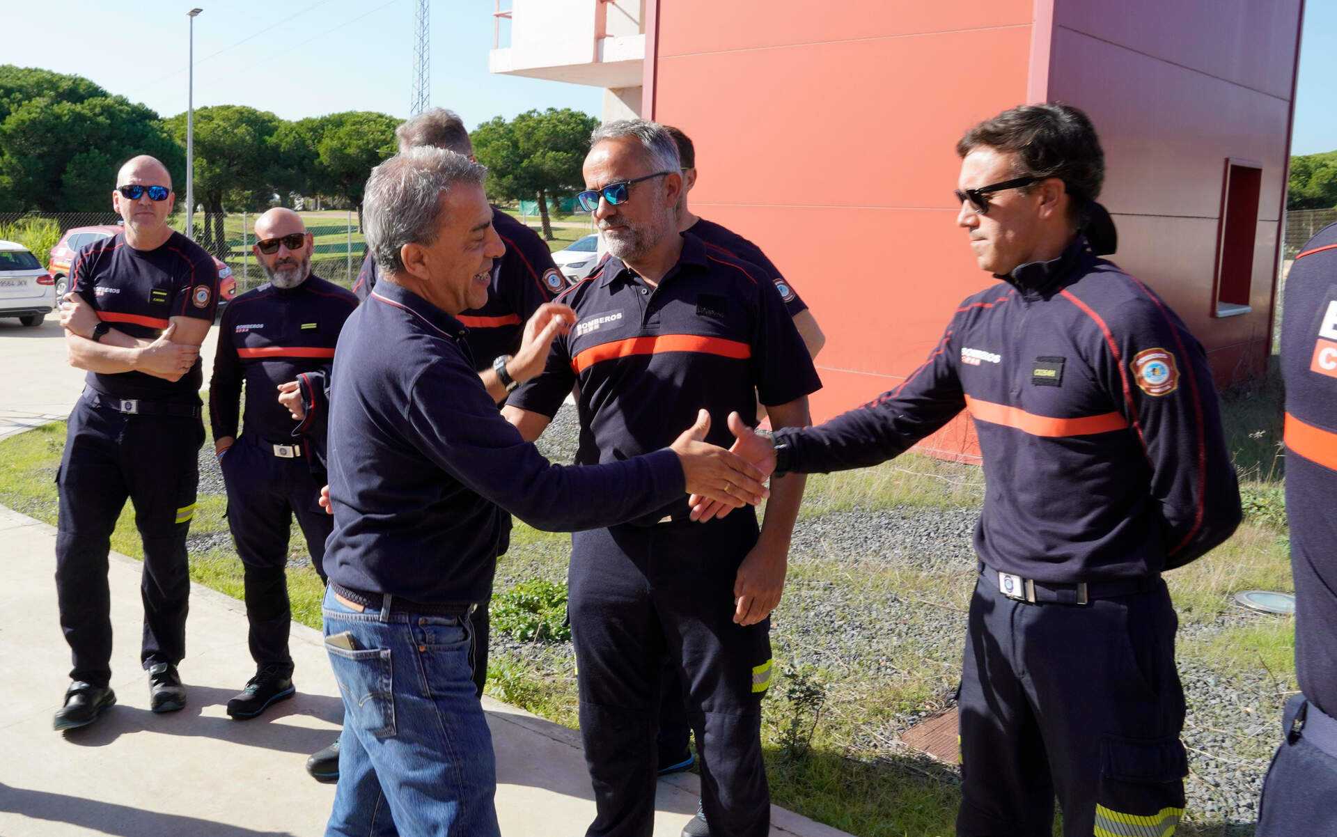 Despedida del relevo del Consorcio hacia Valencia