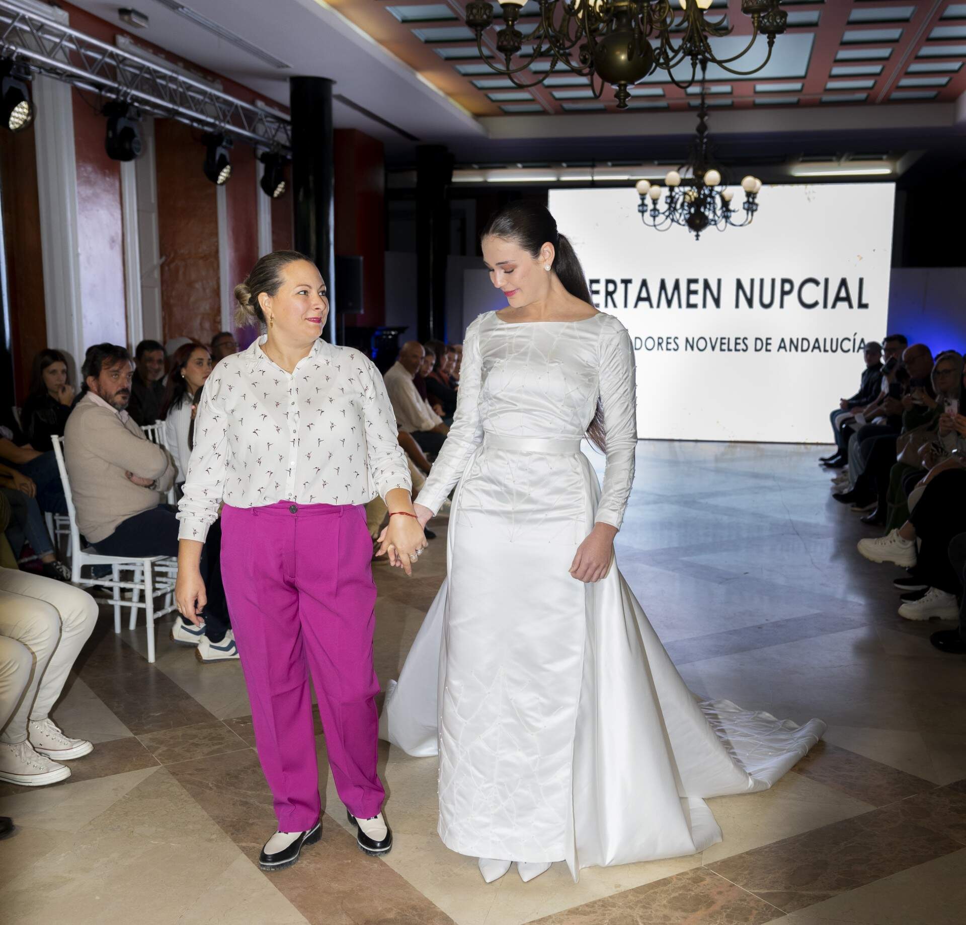 Diseño con el que ha ganado la cuarta edición Nupcial de diseñadores noveles de Andalucía (Foto de Salomé Agueda Machado)