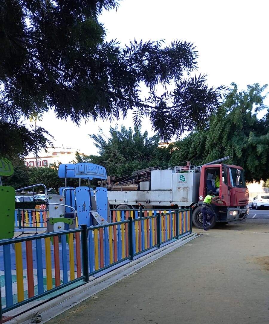 Trabajos en la zona