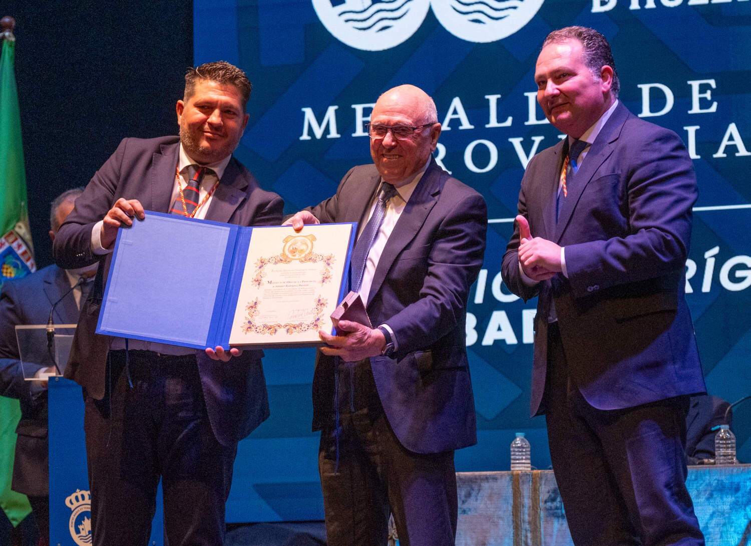 Un momento de la entrega de medallas