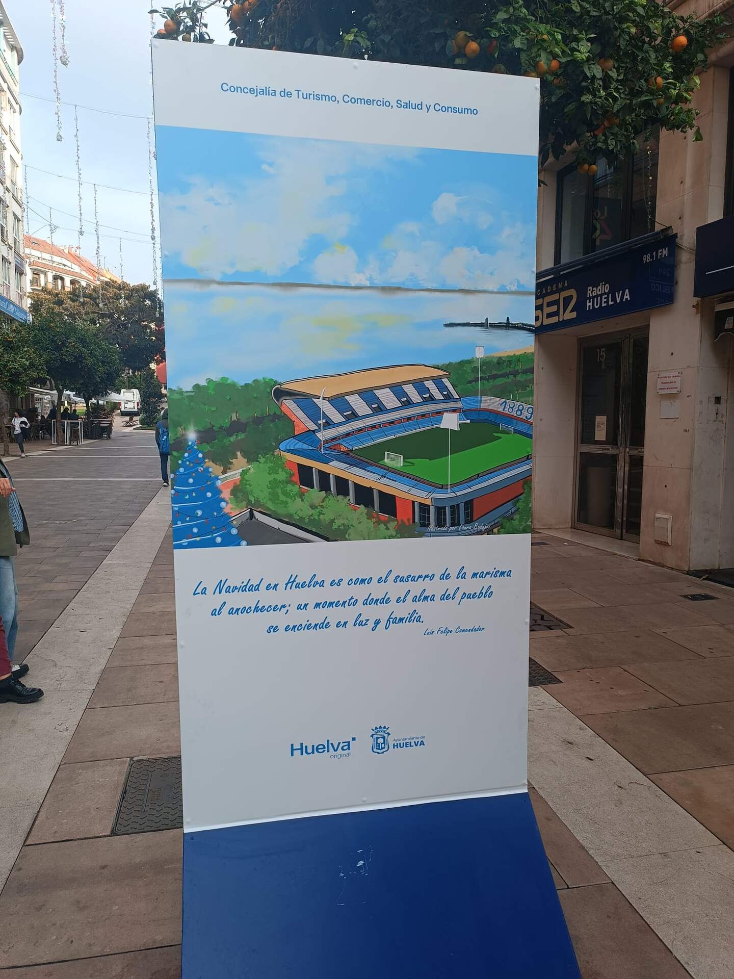 Uno de los carteles expuestos