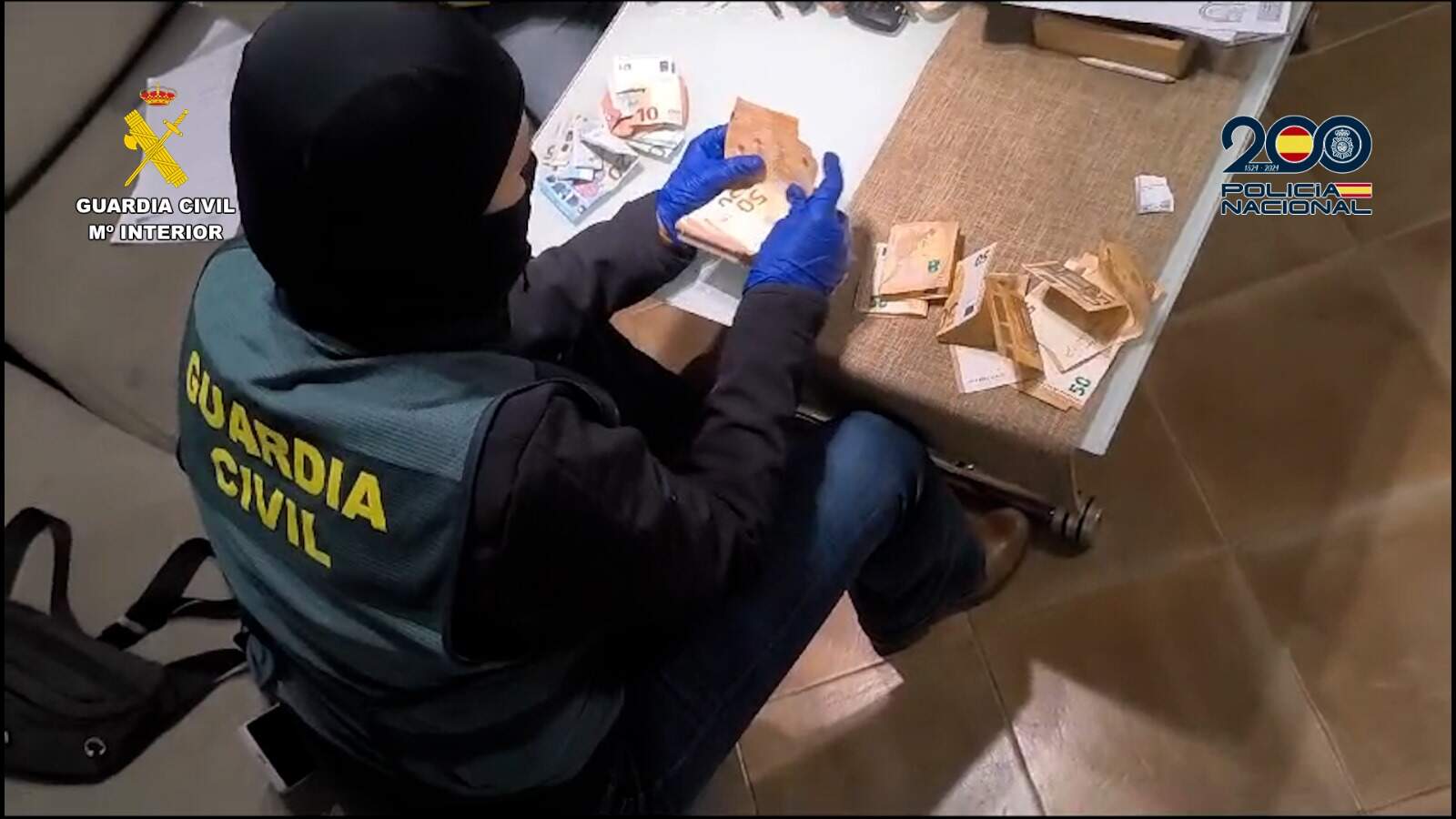 Conteo del dinero intervencido