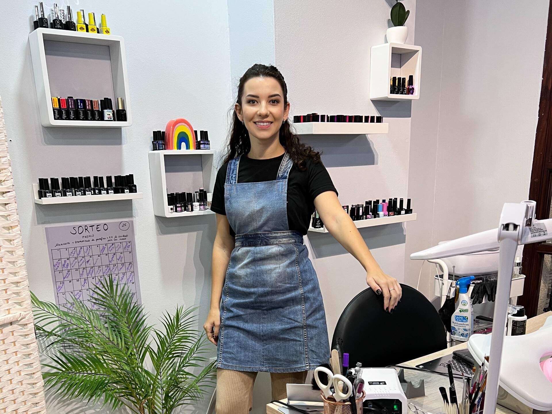 Anastasia en su estudio ubicado en la Calle Tres de Agosto de nuestra capital