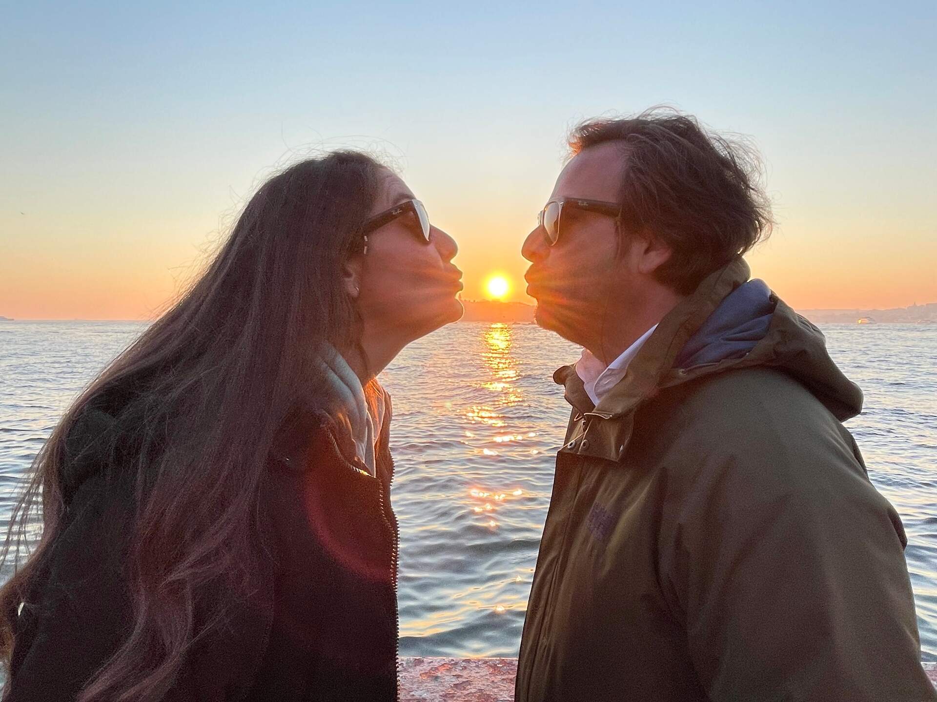 Con su gran amor, su marido Vicente