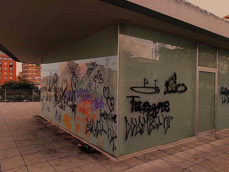 Zona de encima del centro de salud de Isla Chica