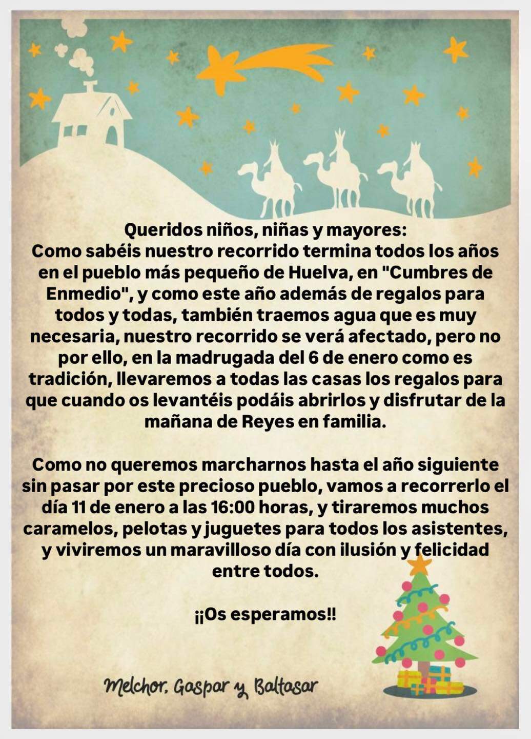 Convocatoria de los Reyes Magos para este 11 de enero