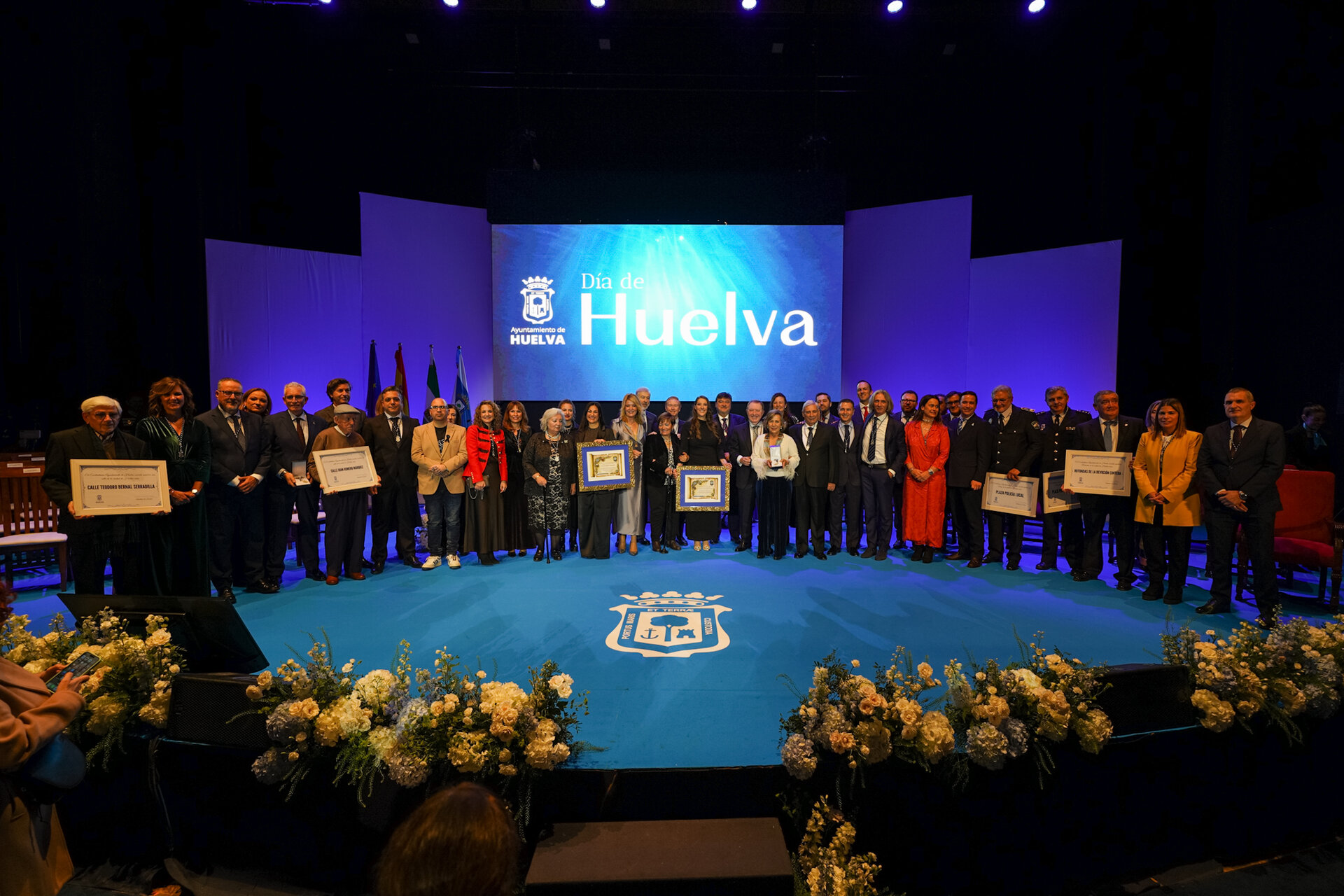 Reconocimientos en el acto celebrado ayer noche