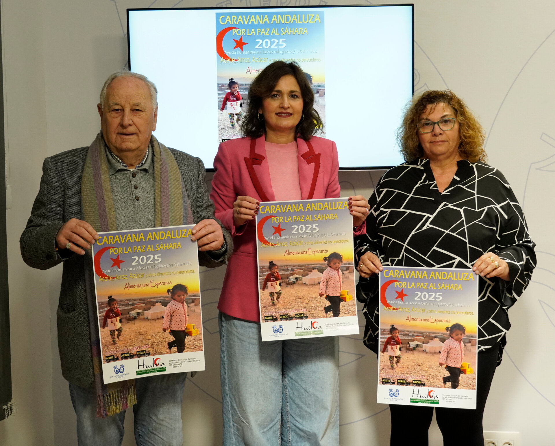 Presentación de la campaña de Caravana por la paz en la Diputación