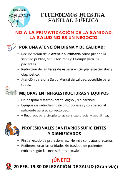 Resumen de peticiones de ONUSAP