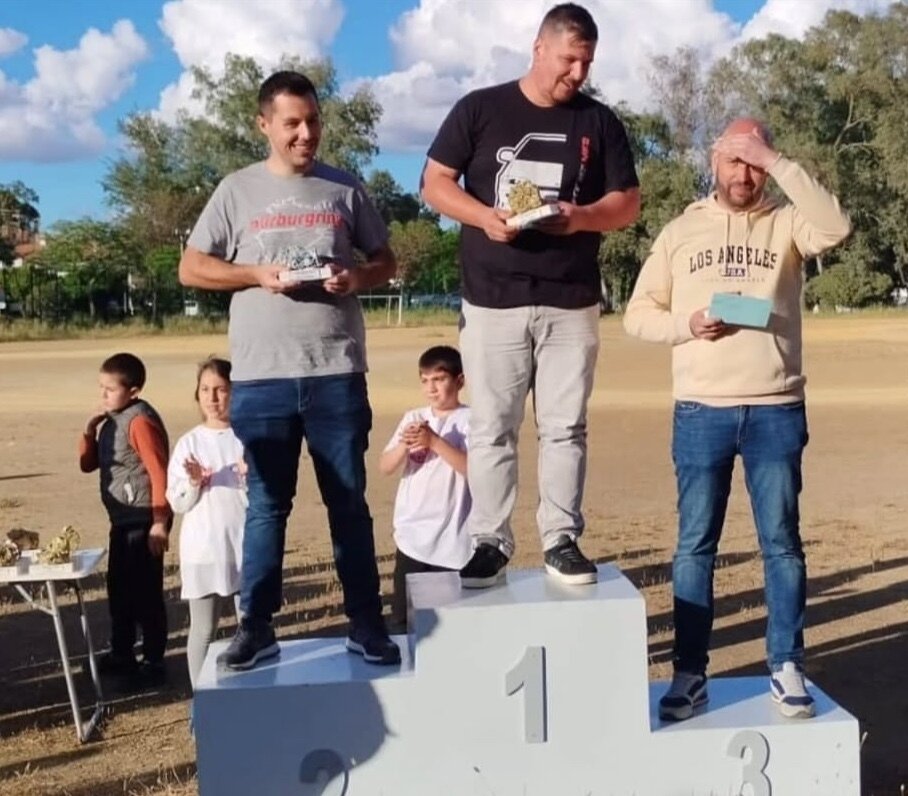 Podio del primer slalom