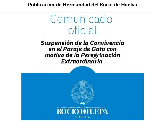 Anuncio de suspensión