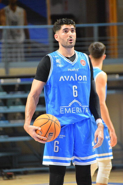 El alero onubense Manu Vázquez.