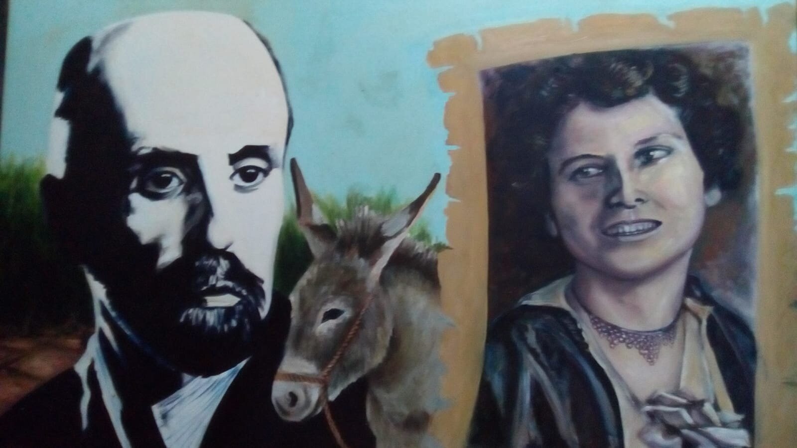 Retrato del Nobel Juan Ramón Jiménez, Platero y Zenobia
