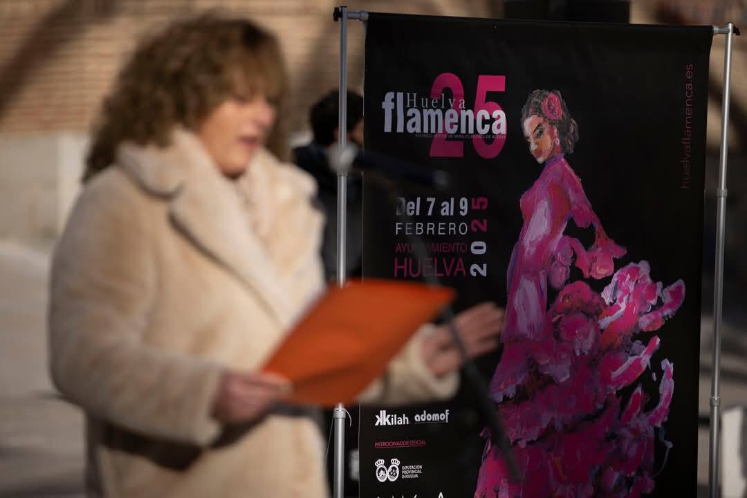Durante la presentación del cartel Huelva Flamenca