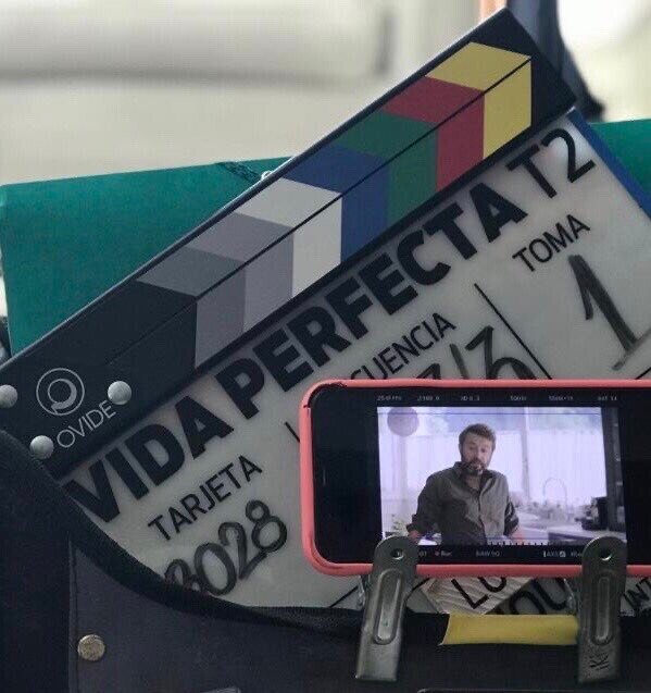 Durante la grabación de la serie de televisión española Vida Perfecta
