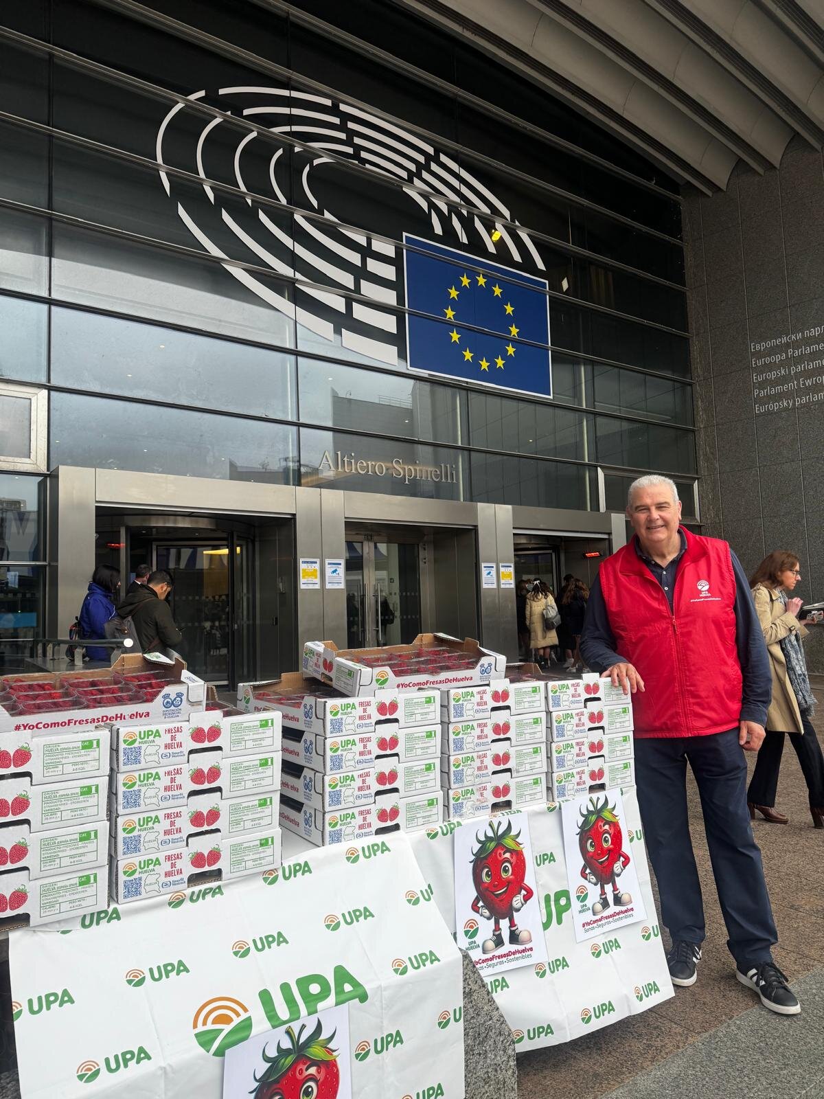 Manuel Piedra (UPA) ante el Europarlamento