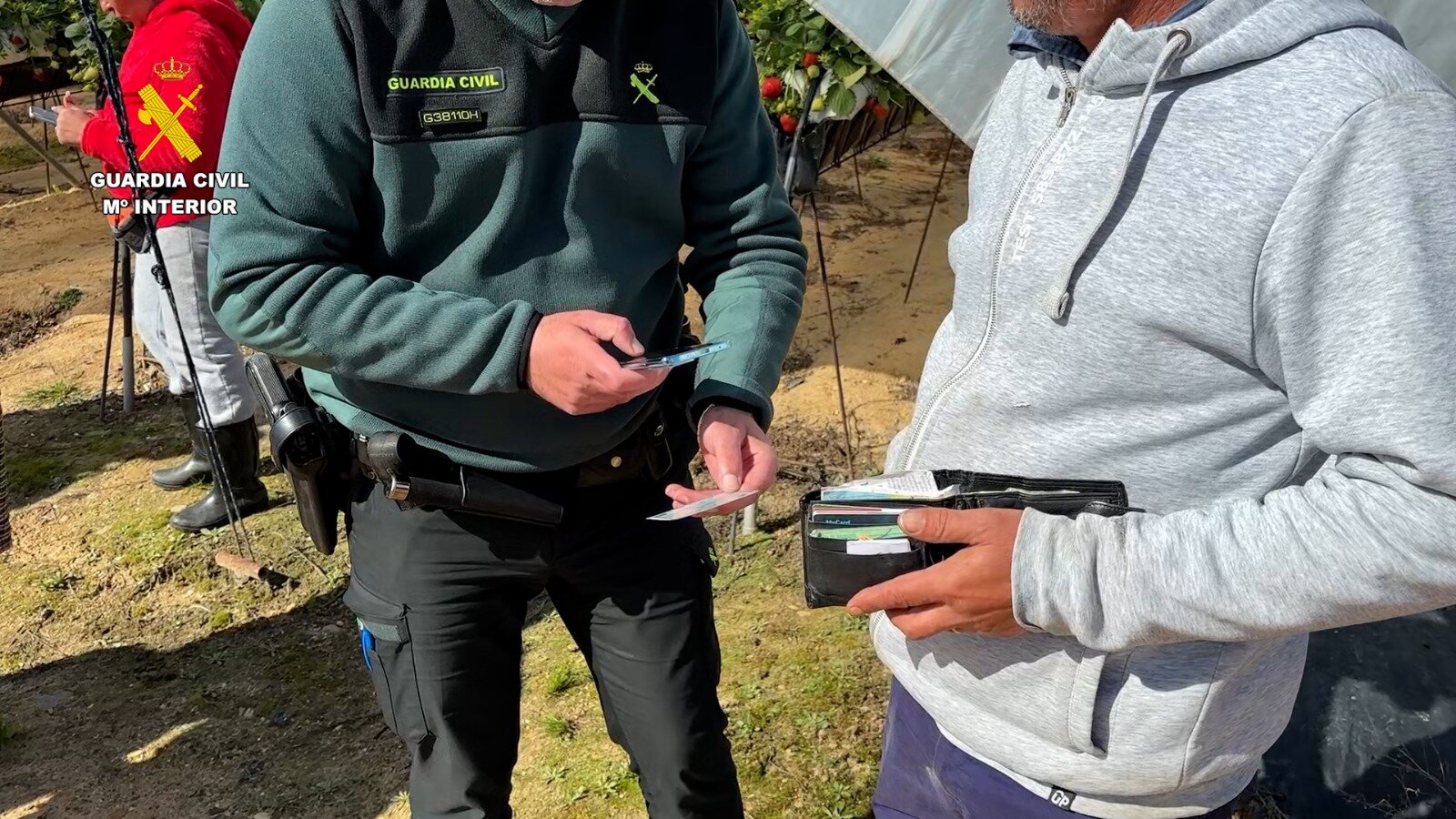 Requerimiento de documentación por parte de un agente de la Guardia Civil