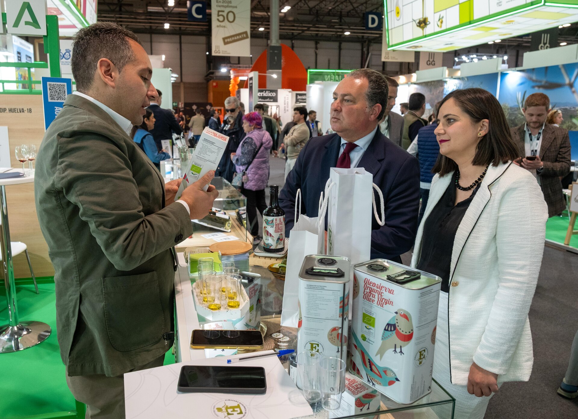 Toscano, en la Feria Gourmet defendiendo producción de Huelva