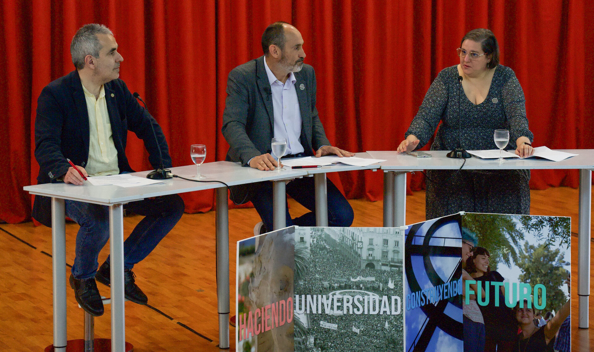 Un momento del acto alectoral
