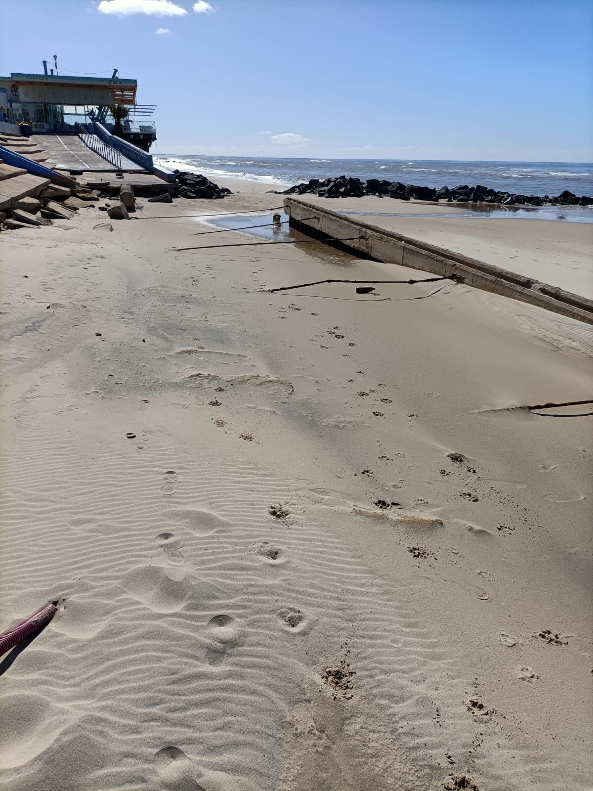 Imagen reciente de la playa almonteña