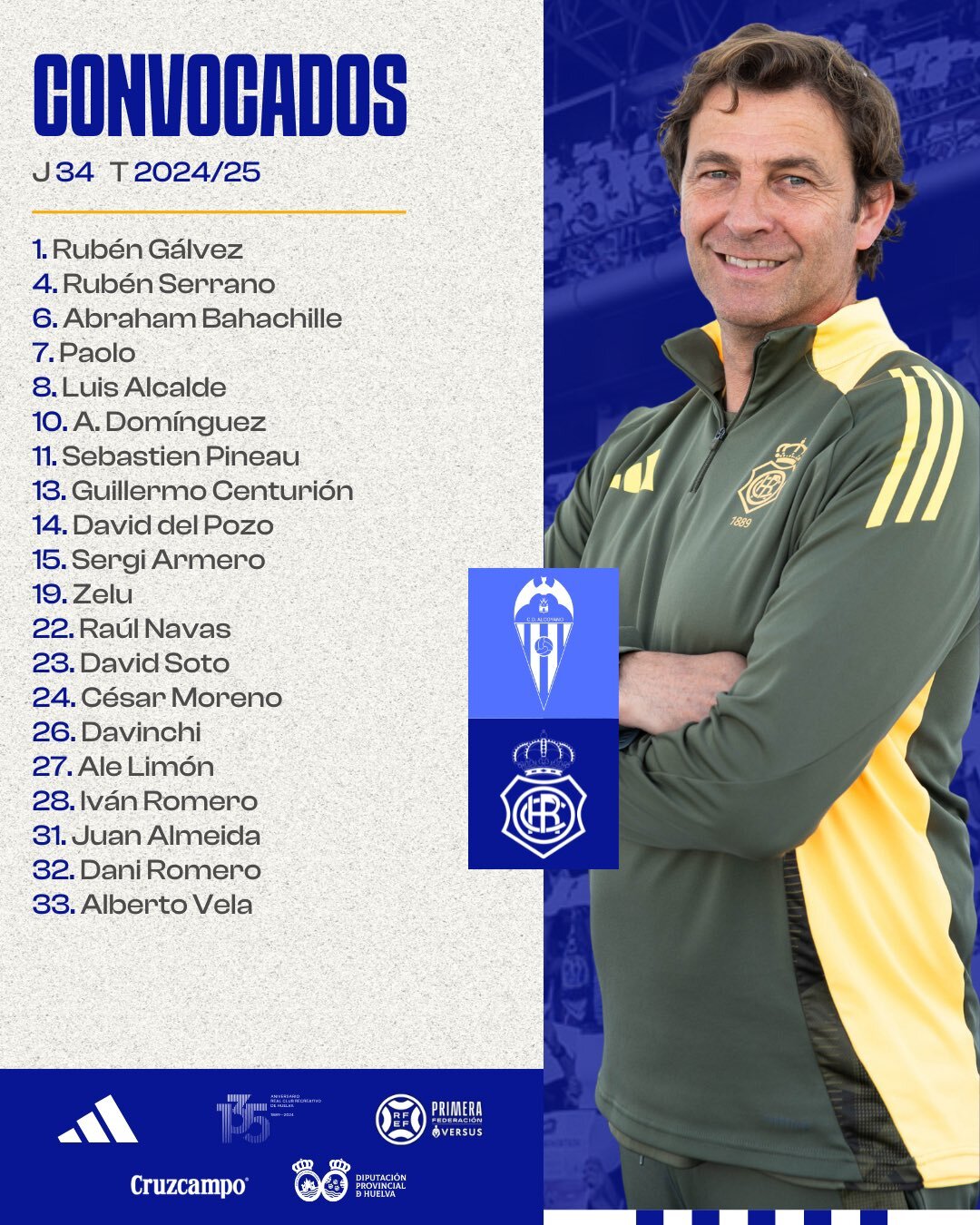 La primera convocatoria de Galbarro.