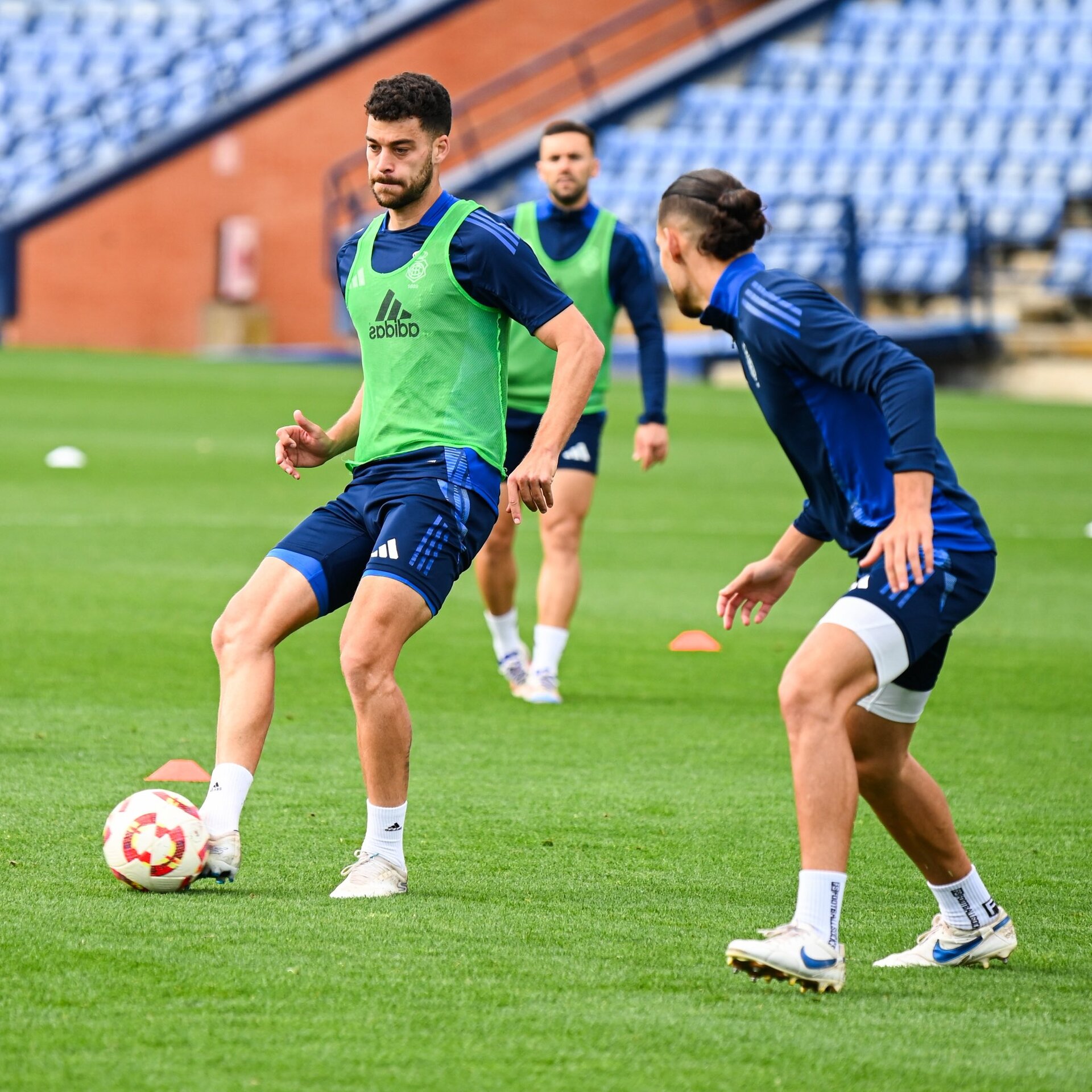 Un entreno del Recre.