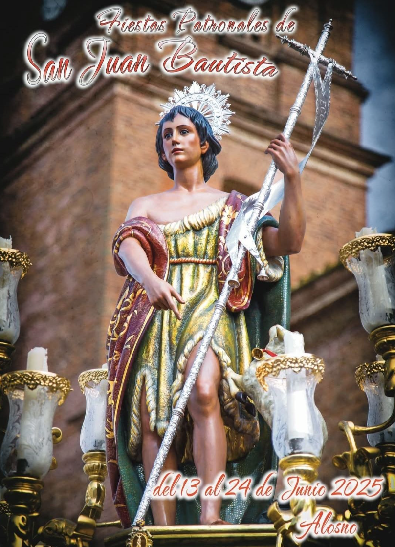 Cartel de las fiestas de San Juan Bautista de Alosno.