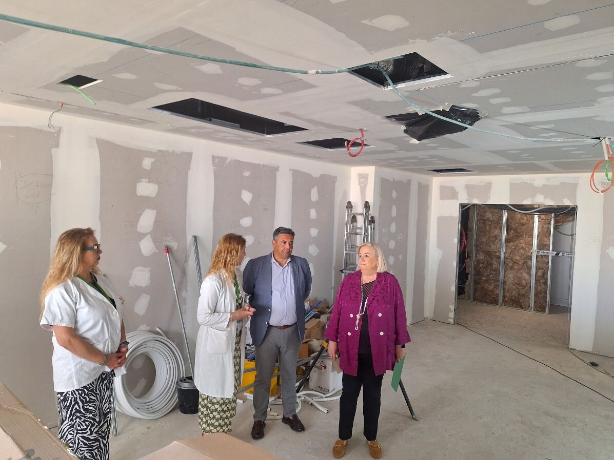 Visita obras Hospital de Riotinto.