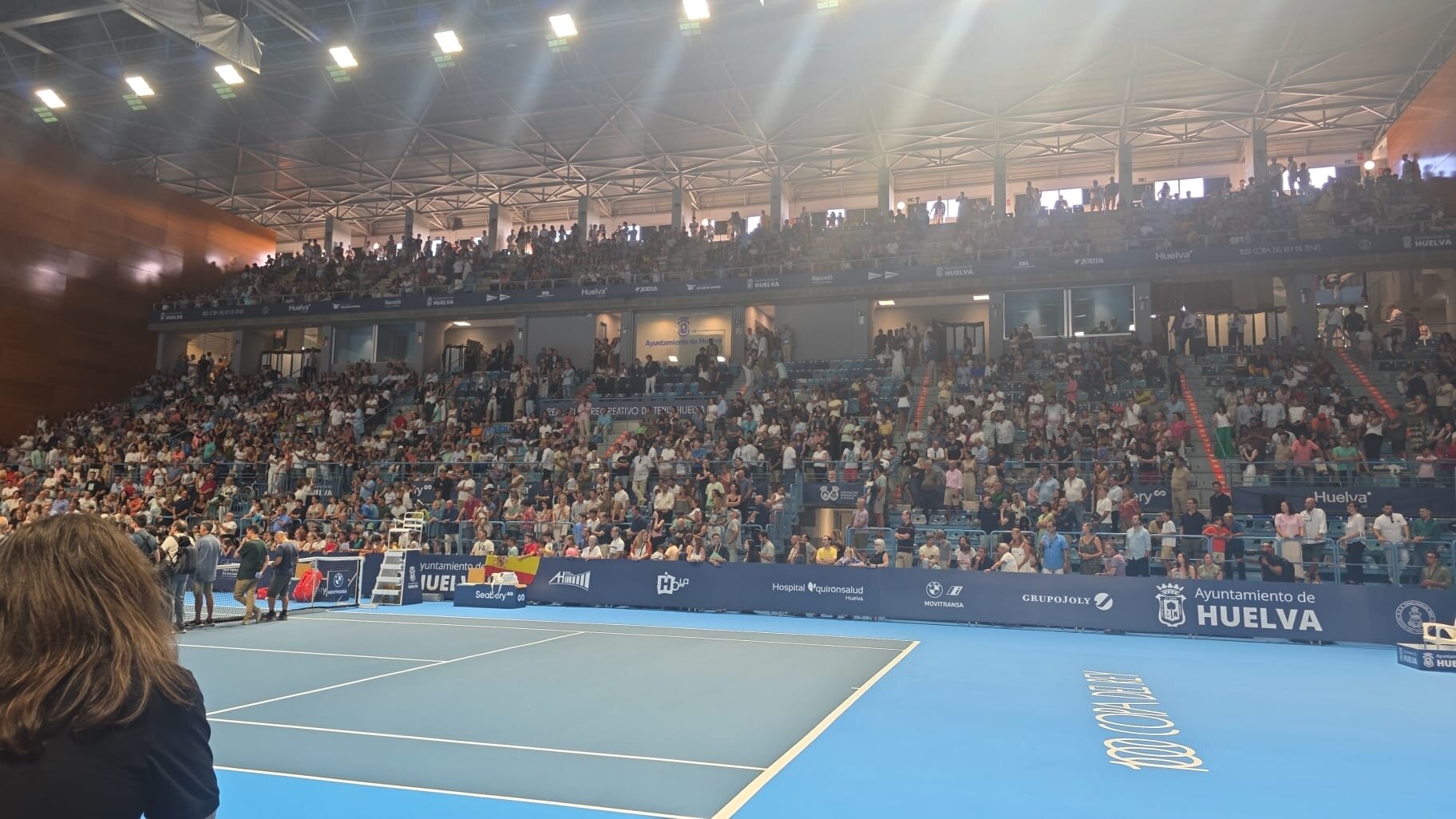 Ambiente espectacular en el Palacio de los Deportes de Huelva.
