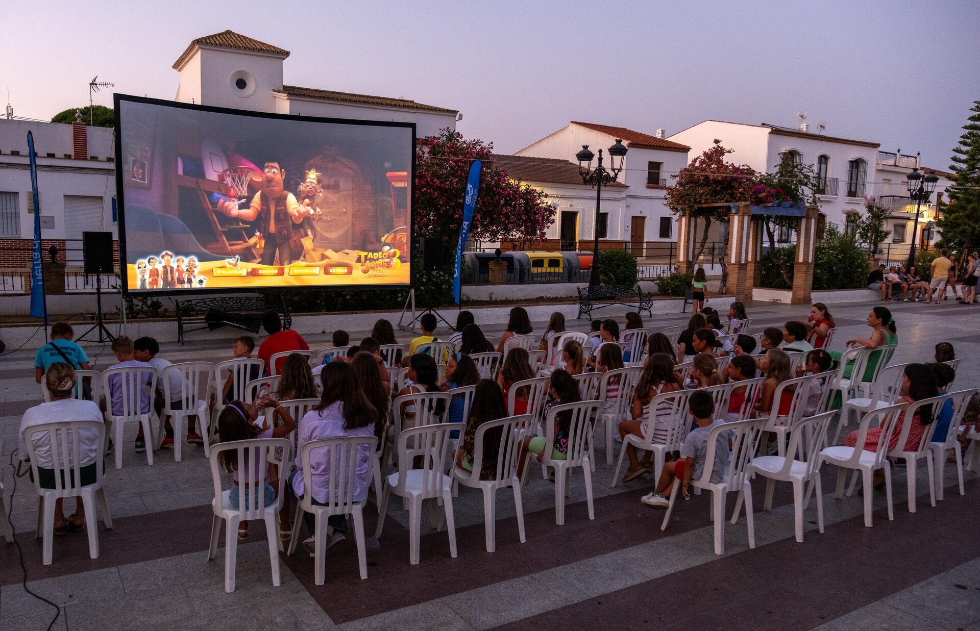Cine en el pueblo.
