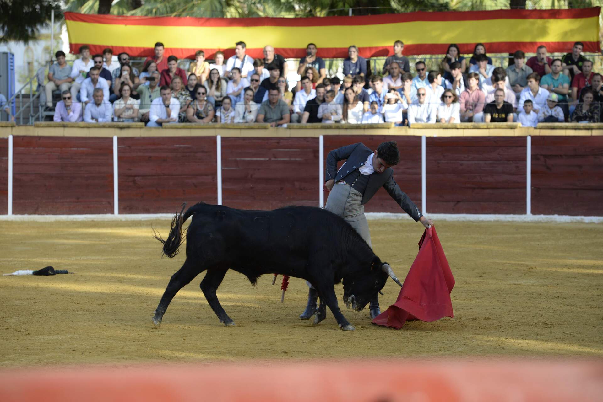 En un festival toreando de corto