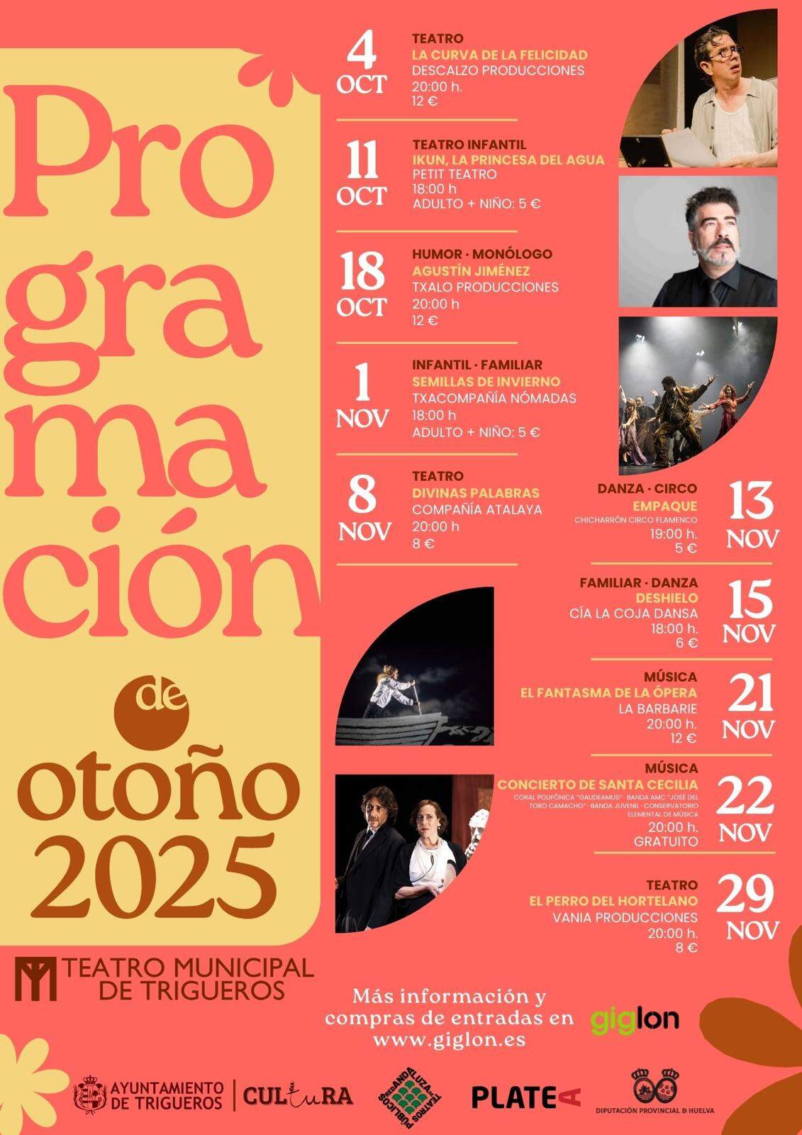 Programación cultual de Otoño en Trigueros