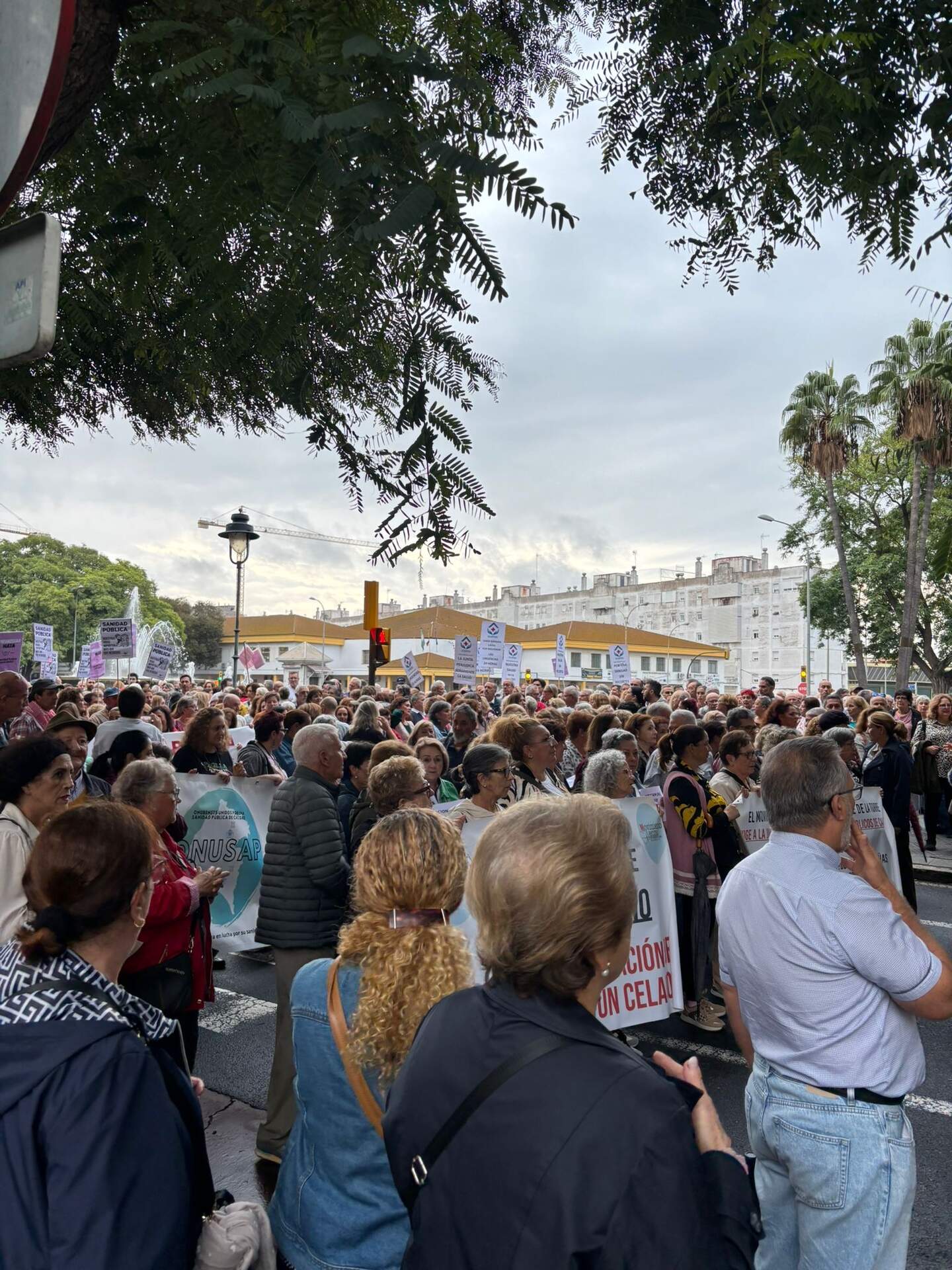 Concentración onubense por la Sanidad pública andaluza.