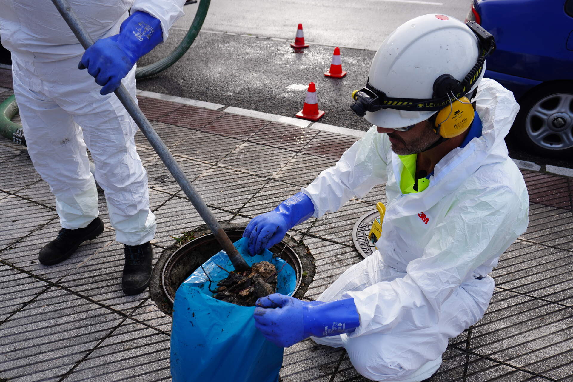 Acciones de limpieza en la red de saneamiento