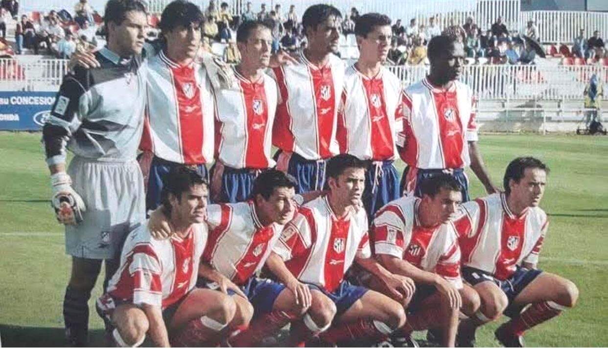 En su etapa con el filial del Atlético de Madrid