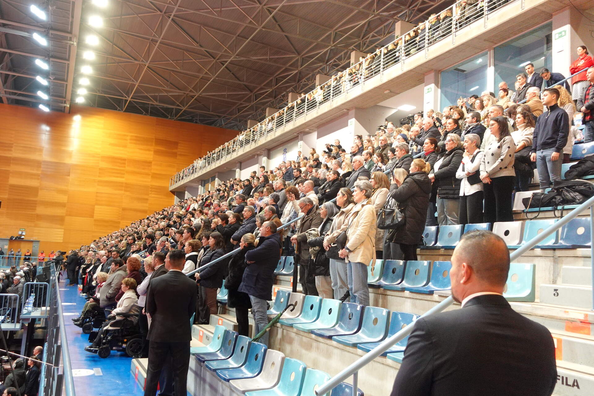 Imagen de la misa funeral en homenaje a los fallecidos en el accidente de tren de Adamuz.