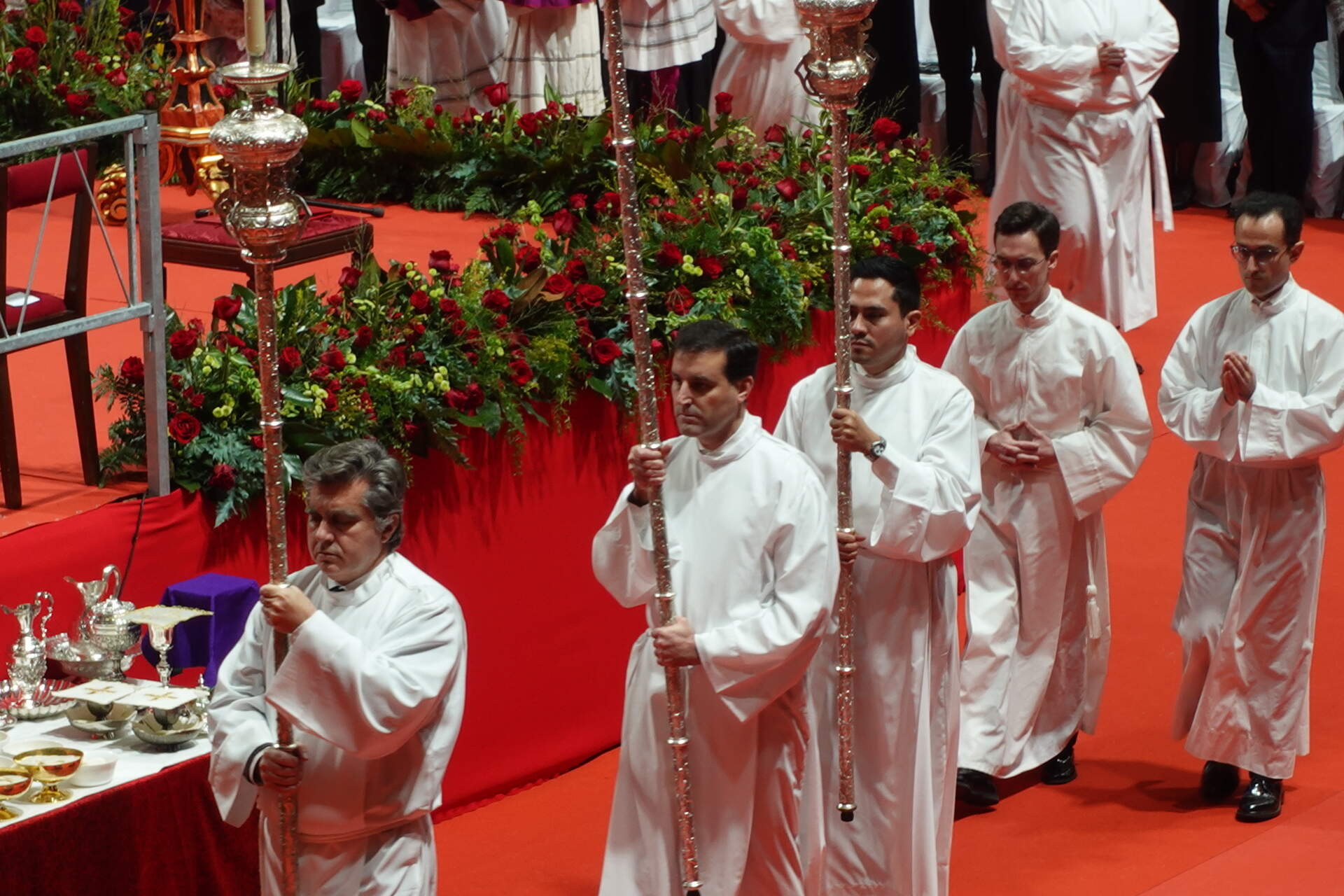 Imagen de la misa funeral en homenaje a los fallecidos en el accidente de tren de Adamuz.
