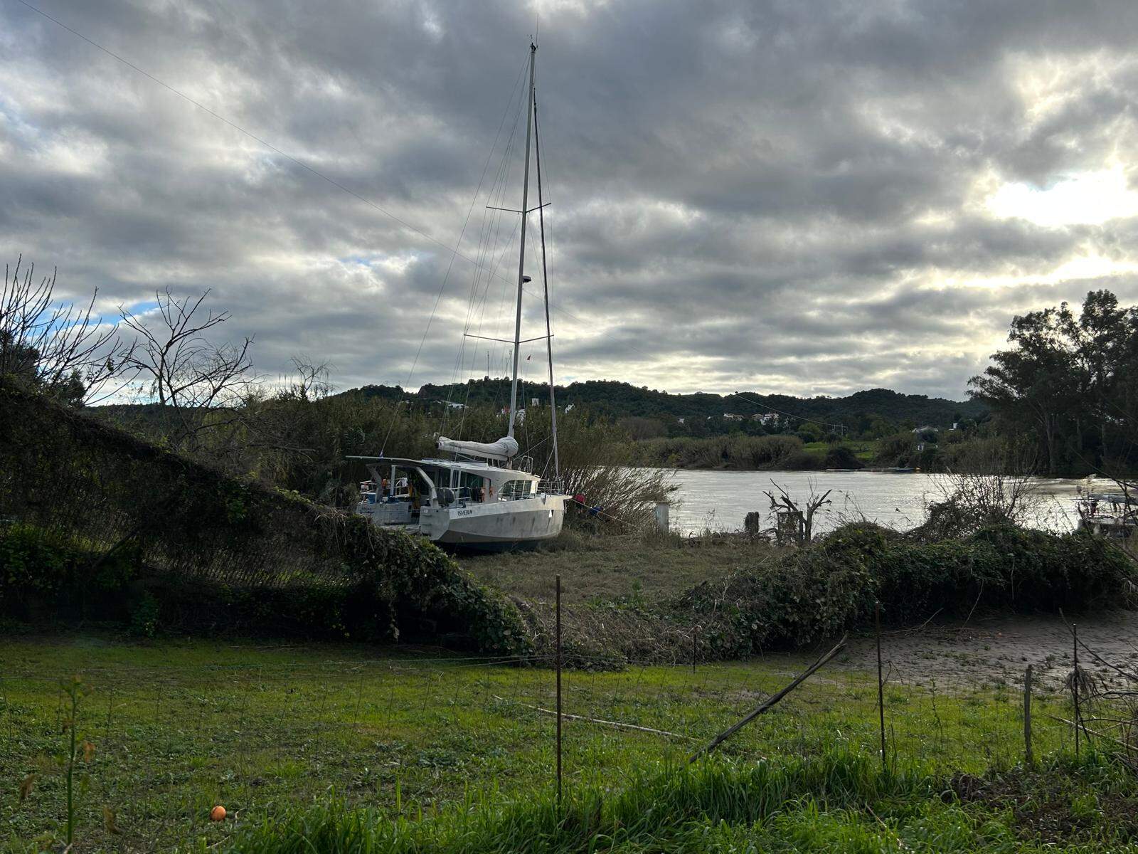 Imágenes del Guadiana a su paso por Sanlúcar.