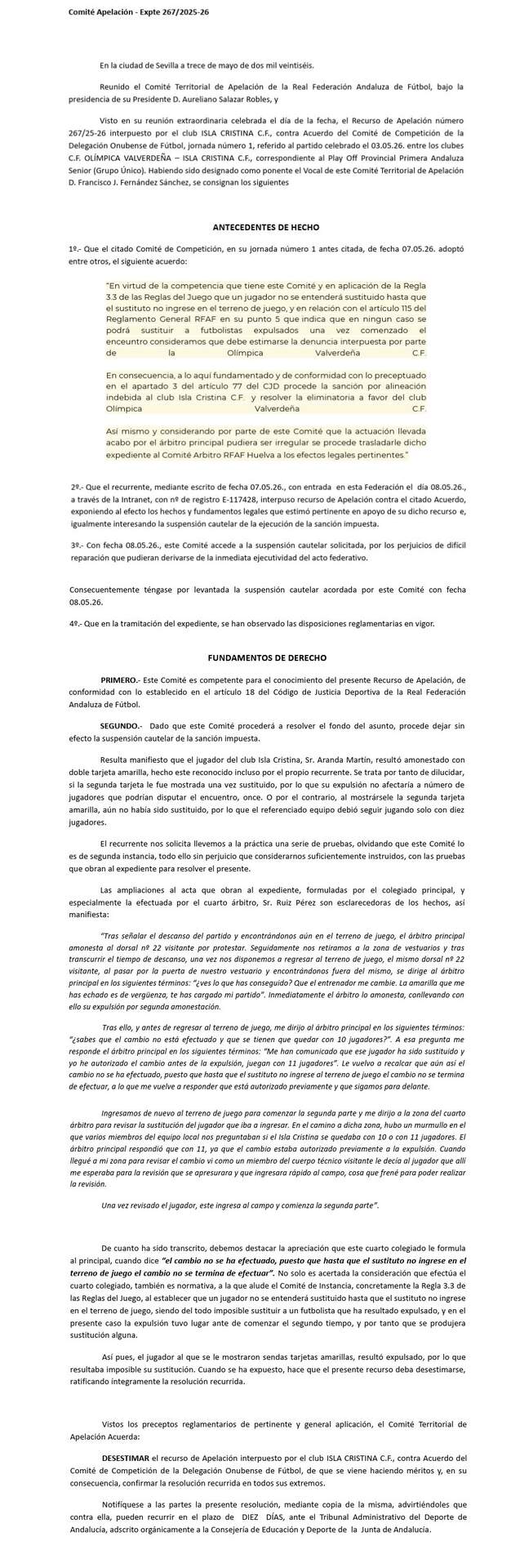 La resolución de Apelación
