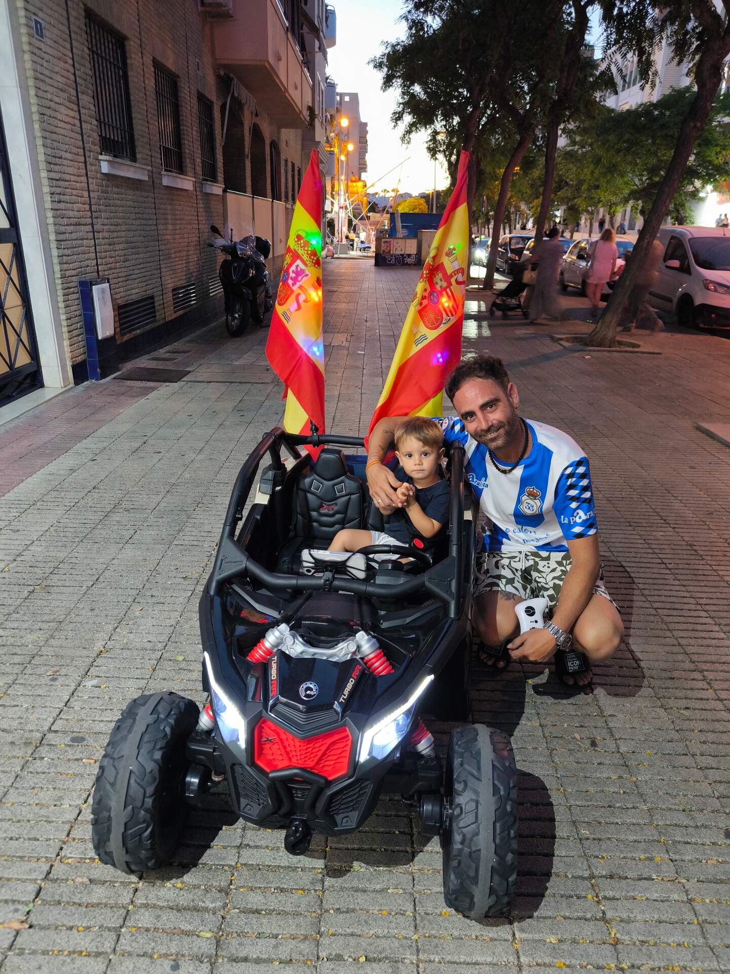 Celabración del Mundial en El Portil