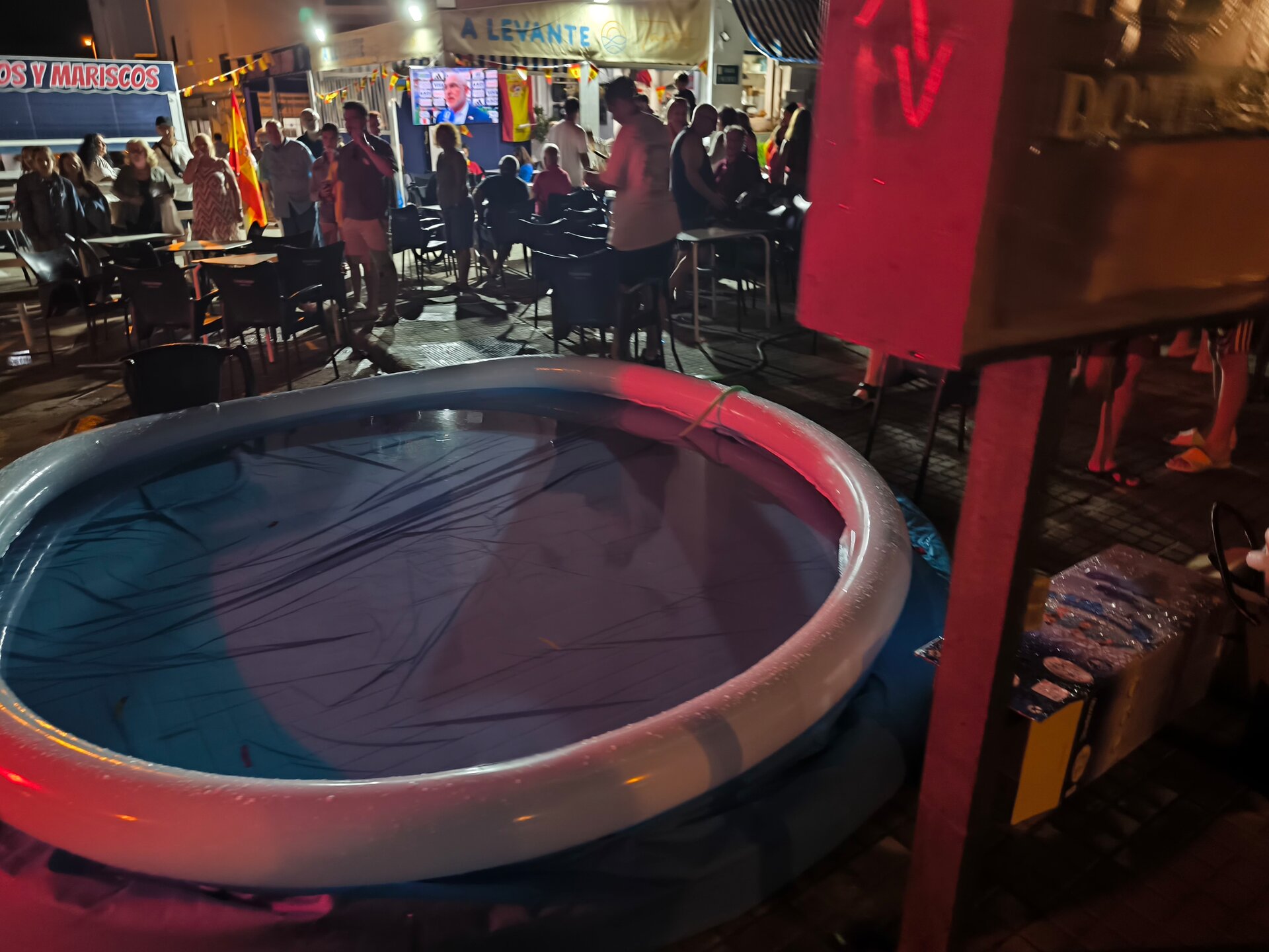 Celabración del Mundial en El Portil