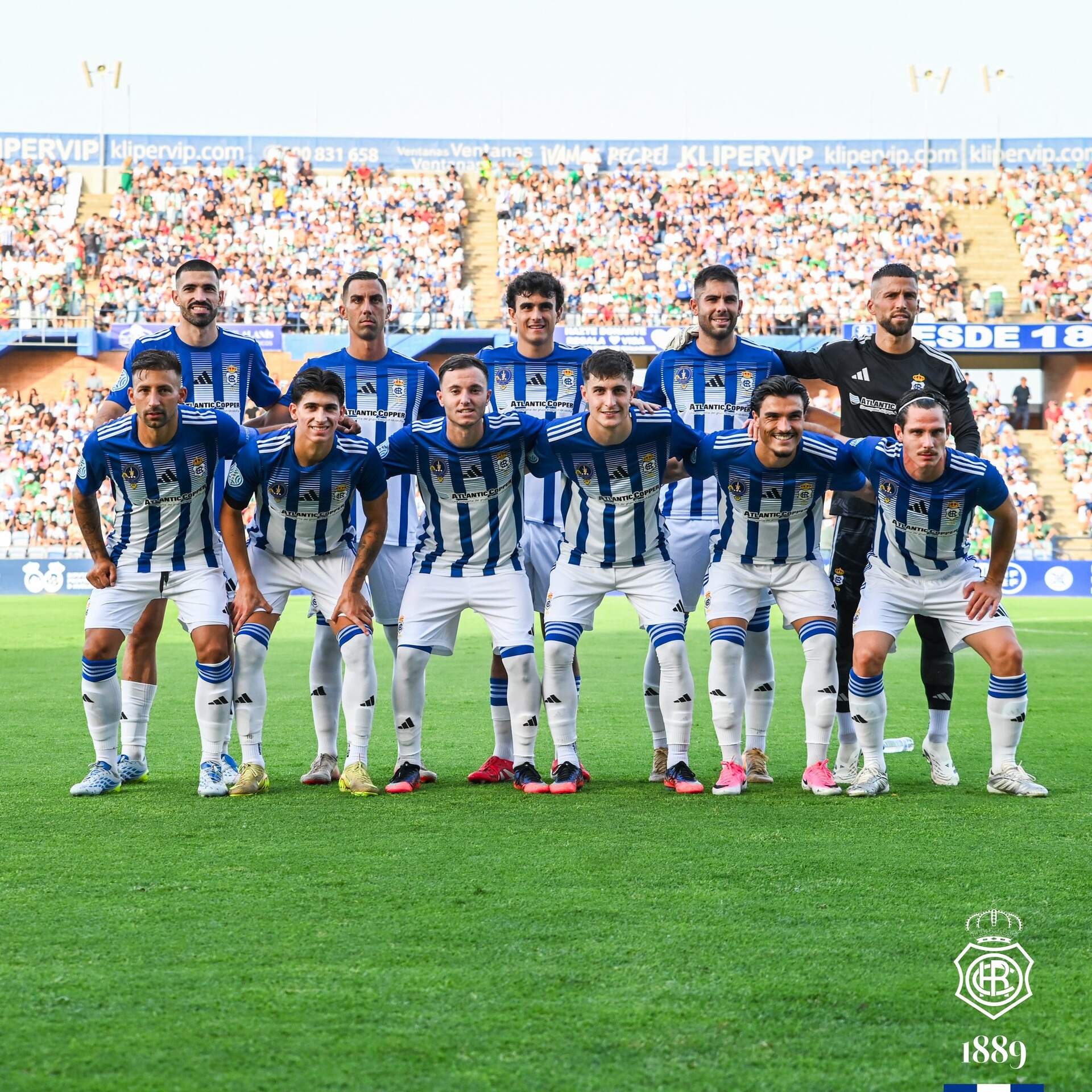La alineación del Recre ante el Betis.